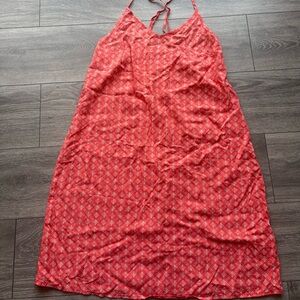 Old Navy Red Patterned Dress
